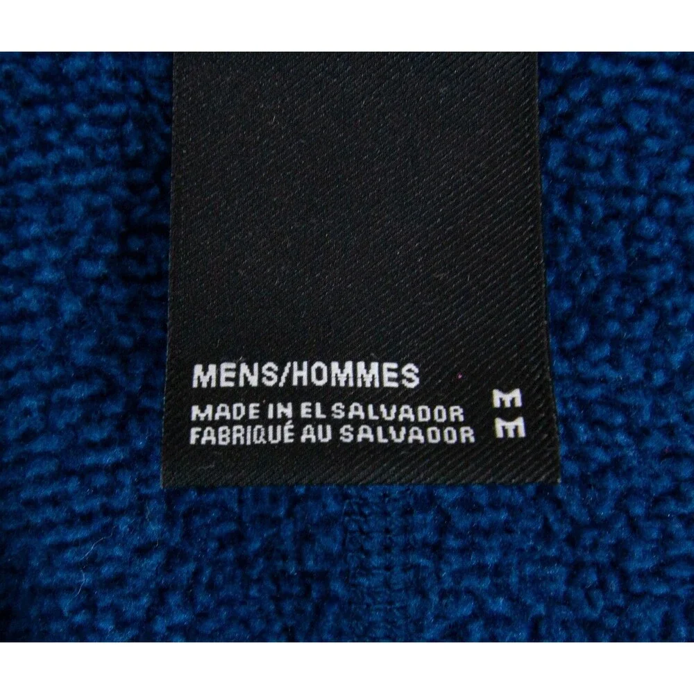 The North Face 1/2 Zip Polyester Fleece Mock Neck Pullover Men's Medium Blue